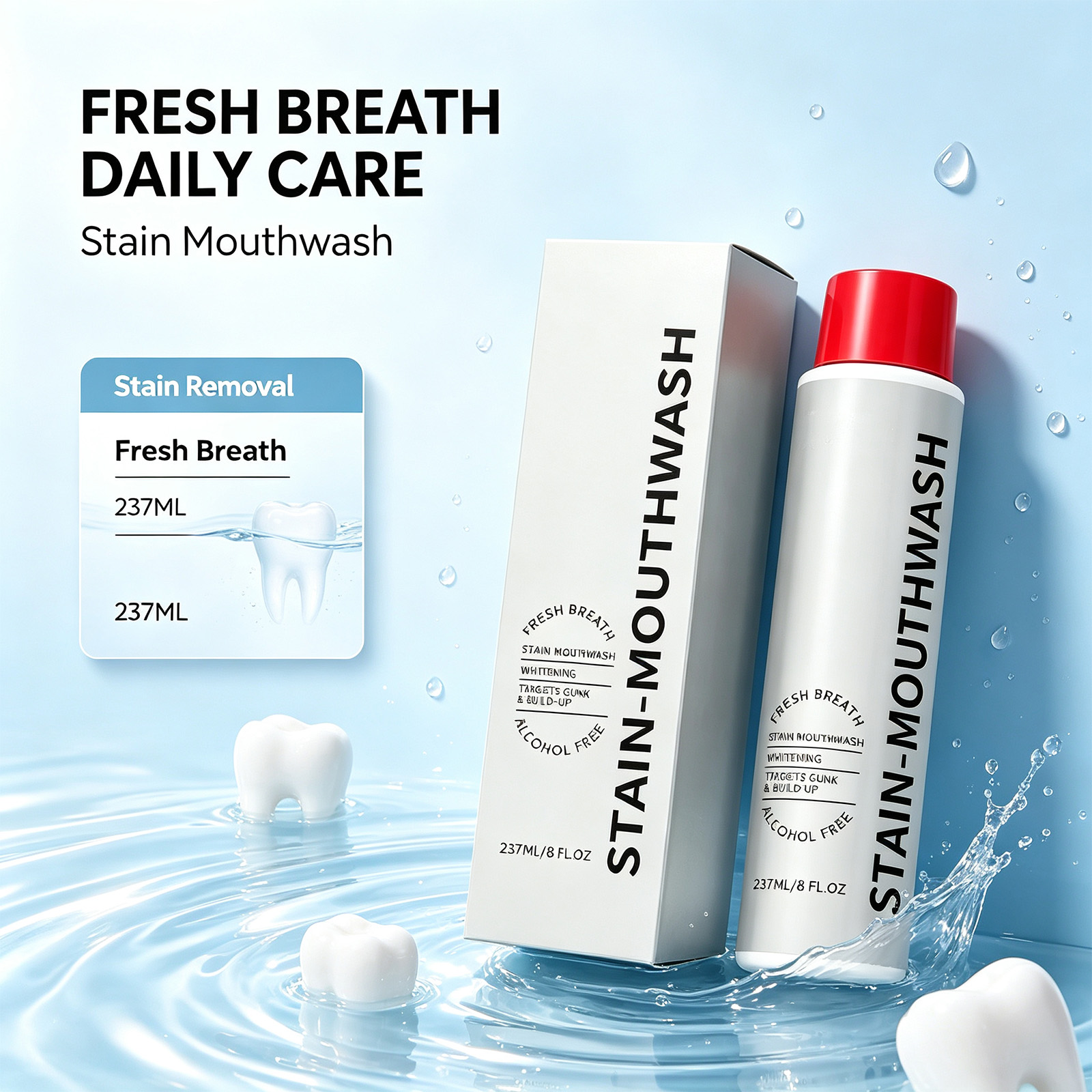 Whitening Mouthwash - Whitening Mouthwash Alcohol Free Stain Removal