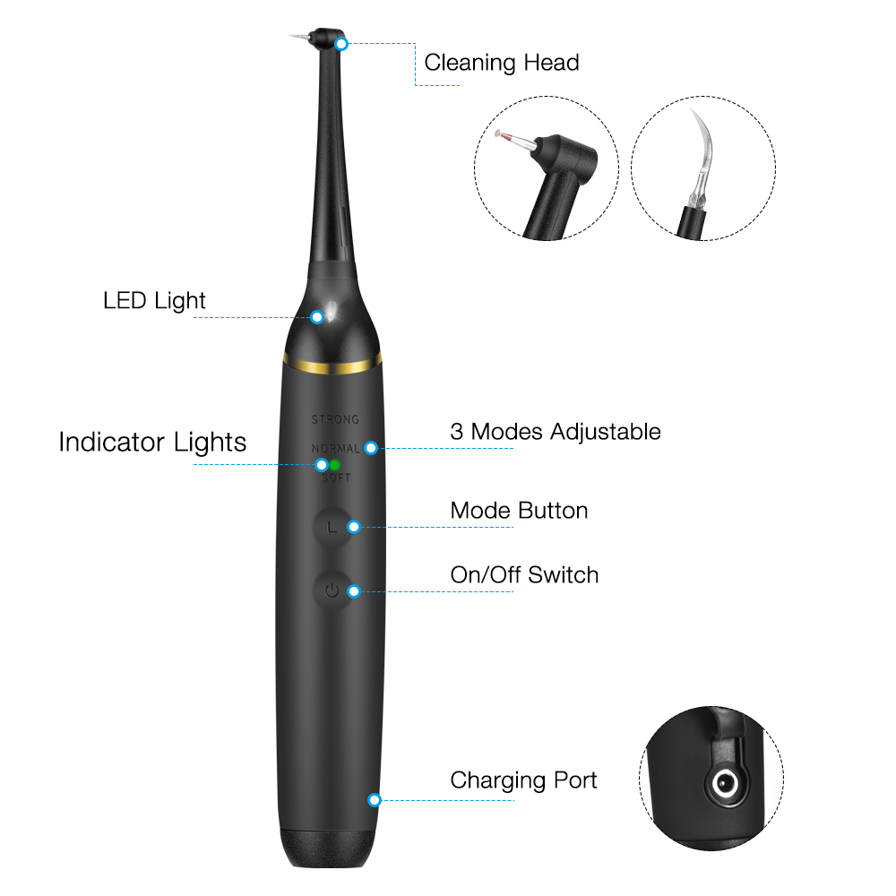 Electric Sonic Dental Calculus - огляд і ціна Teeth Whitening Led Kit