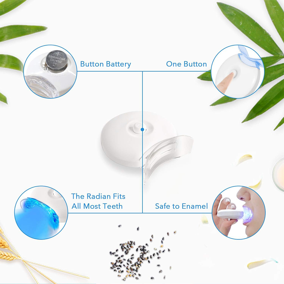 Teeth Whitening Kit - 5X LED L - огляд і ціна Whitening Mouthwash