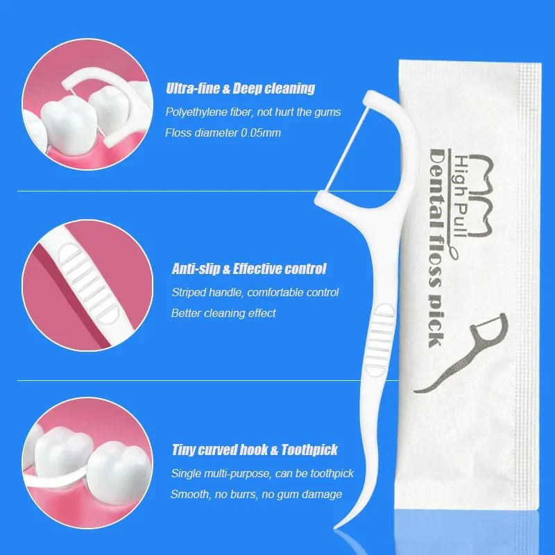 150pcs Dental Floss Flosser Pi - огляд і ціна Dental Floss Picks