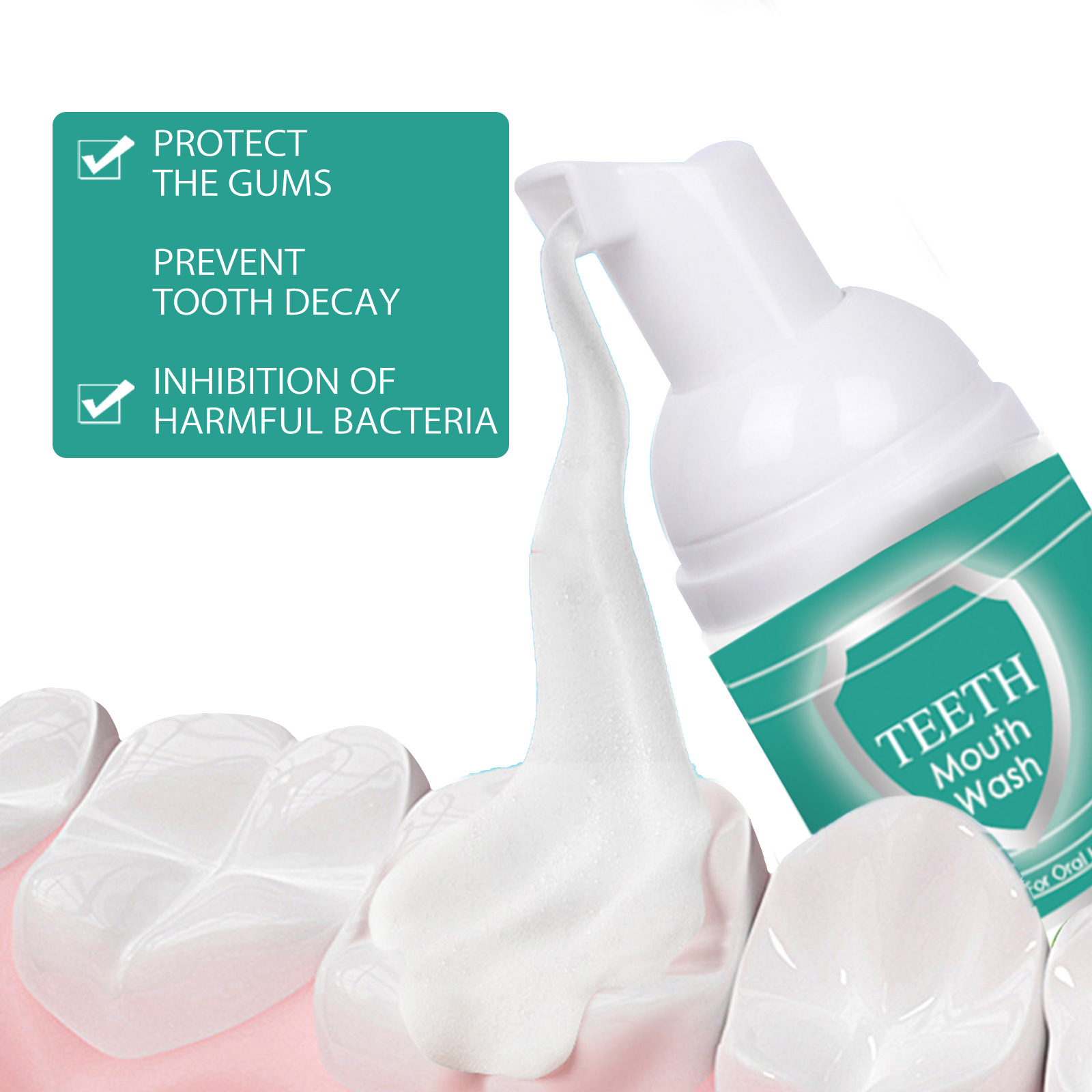 Foaming Toothpaste Mousse - De - огляд і ціна Teeth Whitening Mousse