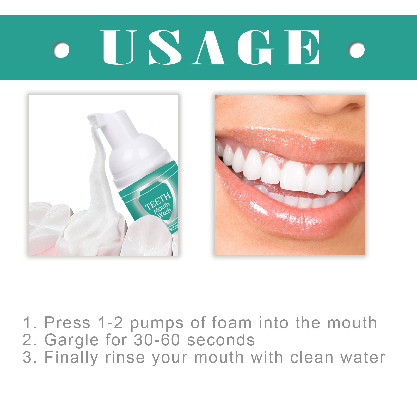 Foaming Toothpaste Mousse - De - огляд і ціна Teeth Whitening Mousse
