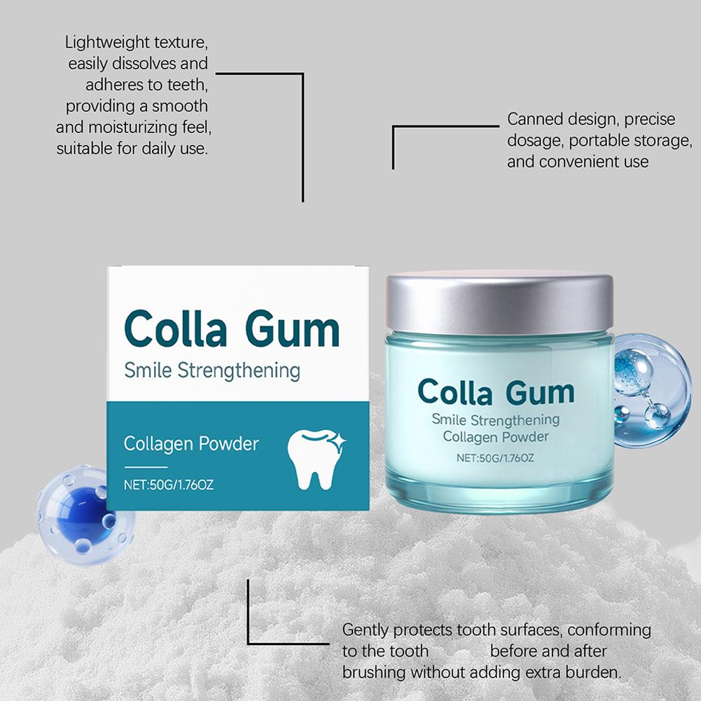 Strengthening Collagen Gum Pow - огляд і ціна Teeth Whitening Co