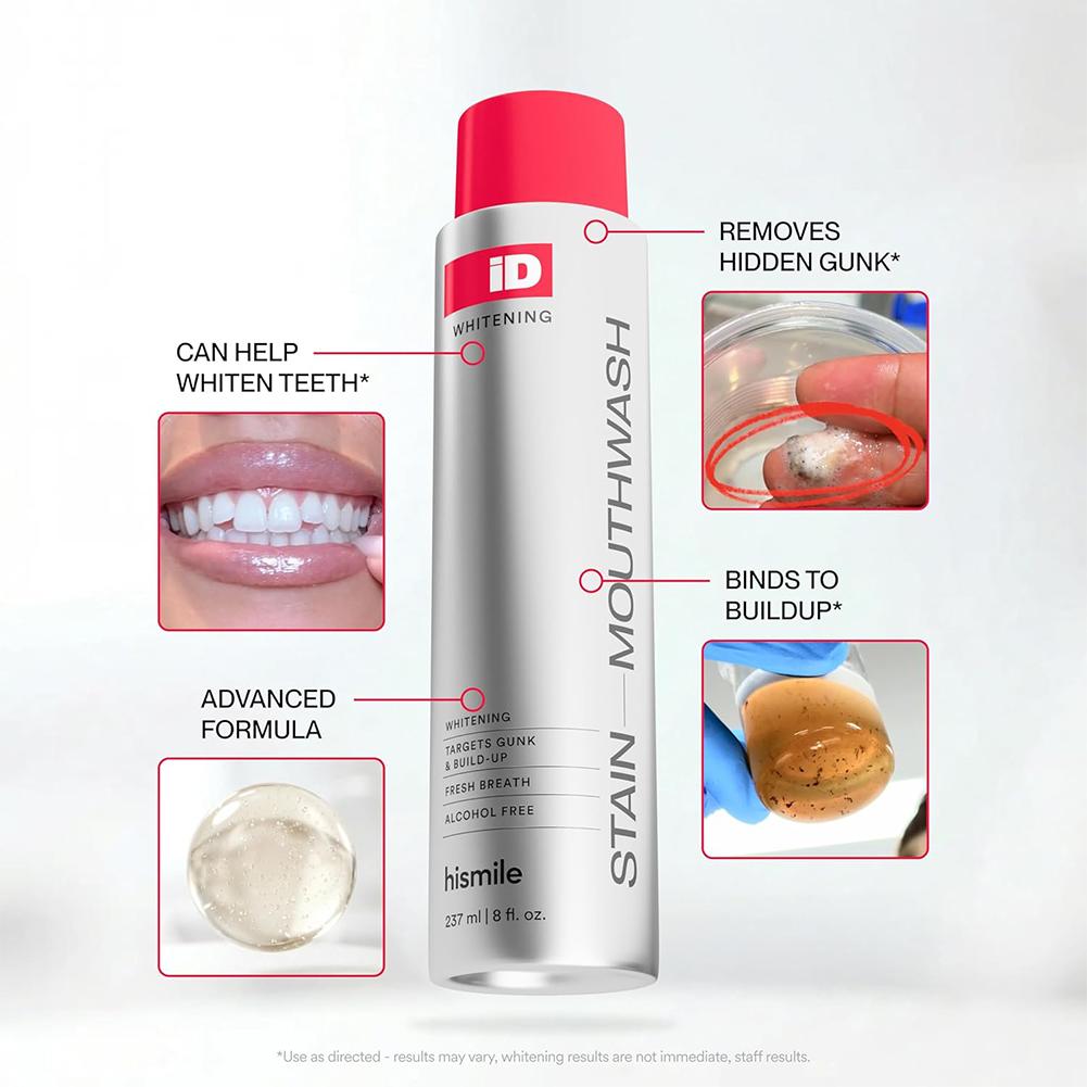 Hismile iD Alcohol Free Mouthw - огляд і ціна Whitening Mouthwash