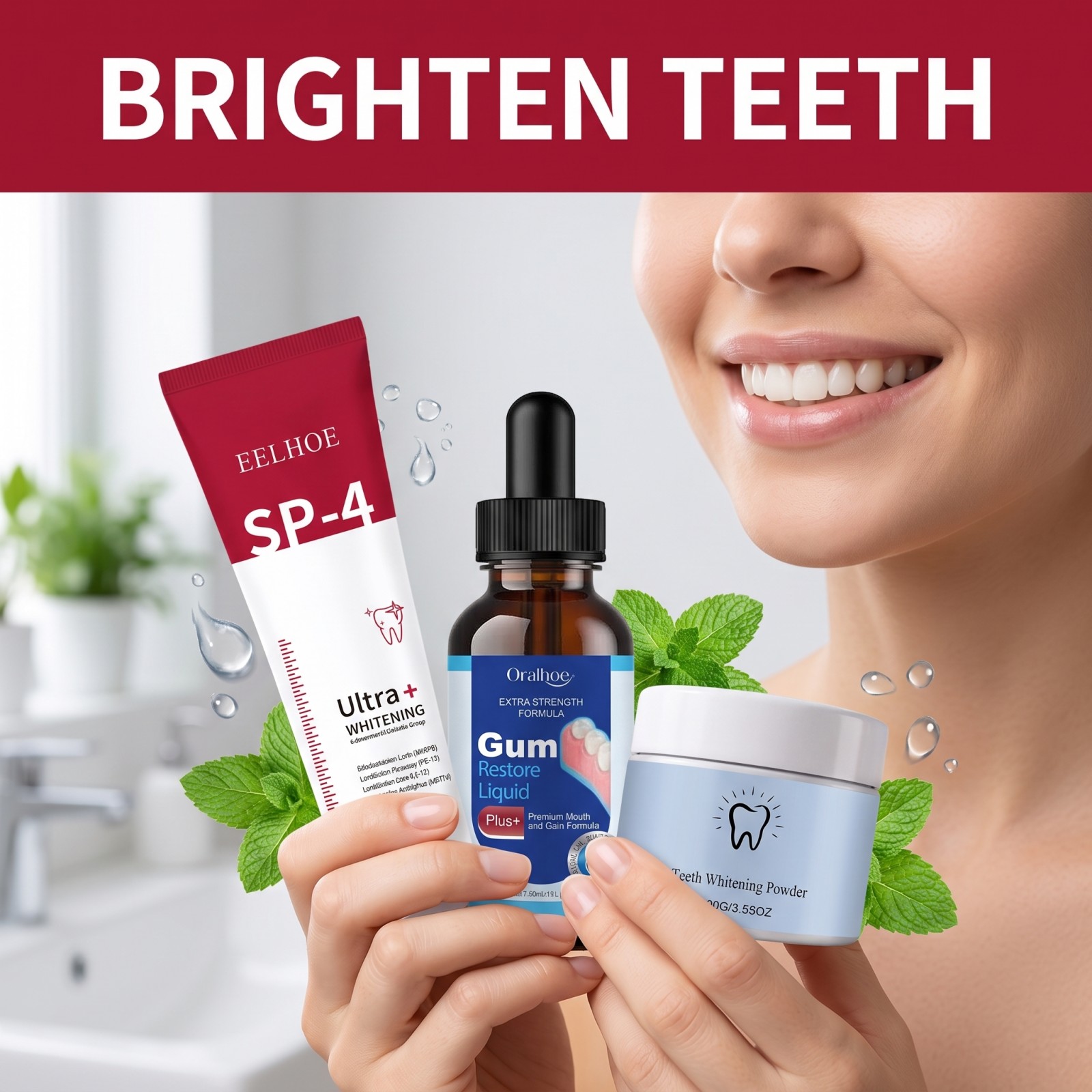 Oral Care Combo Set Whitening  - огляд і ціна Whitening Mouthwash