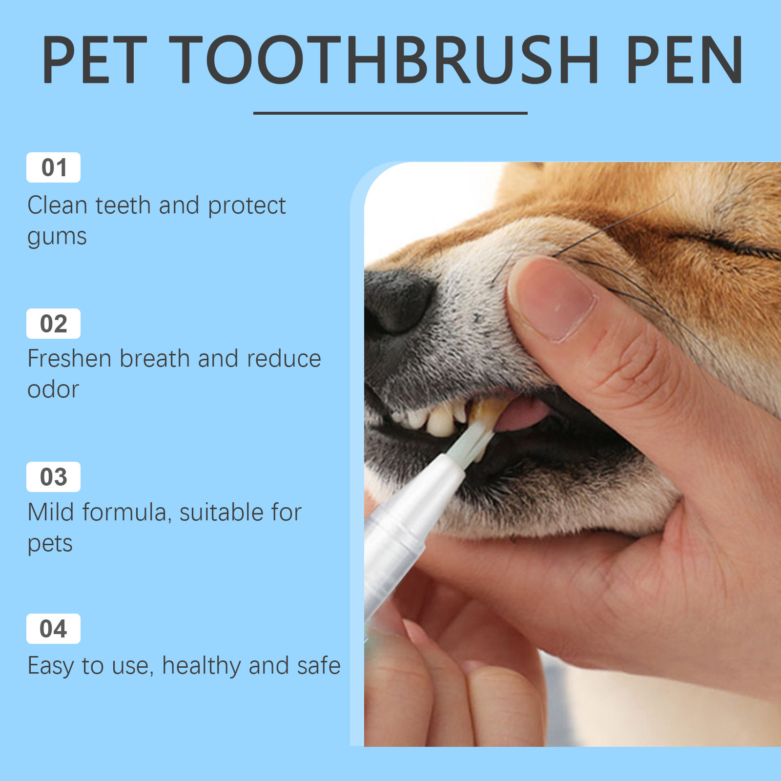 Oral Cleaning Gel Pen For Dogs - огляд і ціна Whitening Mouthwash