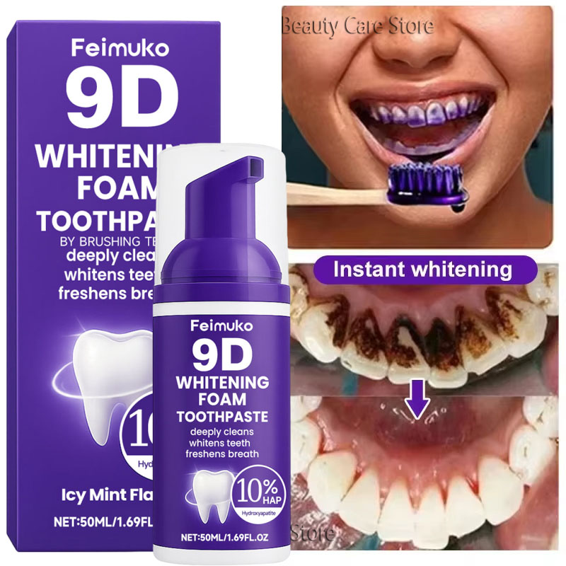 9D Purple Teeth Whitening Toot - огляд і ціна Teeth Whitening Mousse