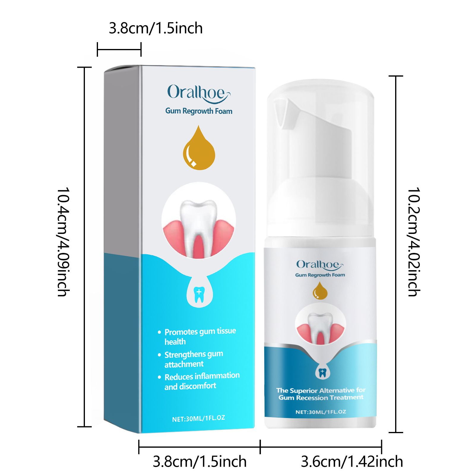 Gum Repair Foam Mousse Toothpa - огляд і ціна Teeth Whitening Mousse