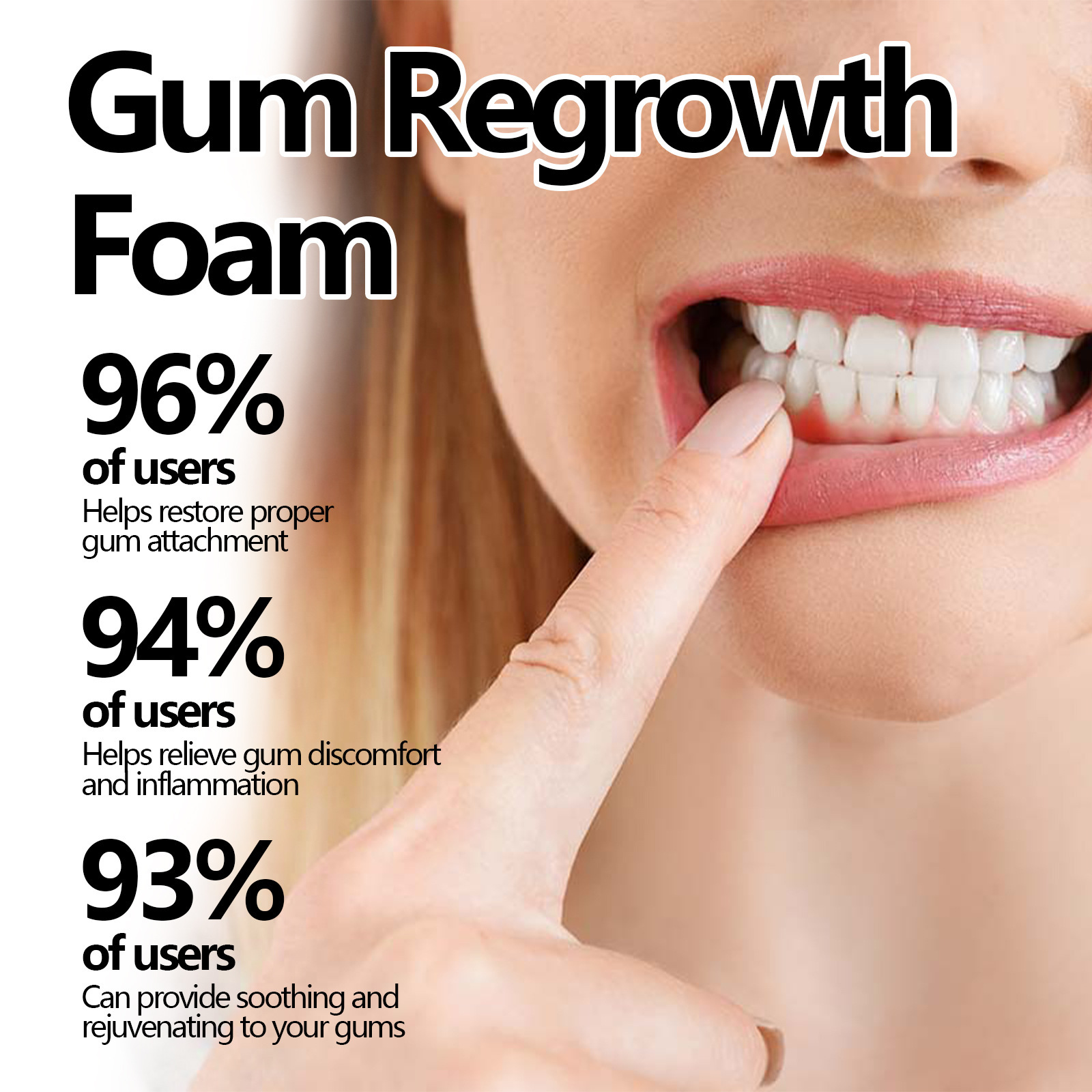 Gum Repair Foam Mousse Toothpa - огляд і ціна Teeth Whitening Mousse