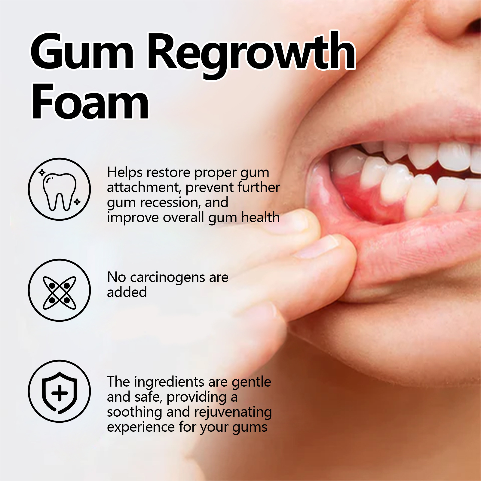 Gum Repair Foam Mousse Toothpa - огляд і ціна Teeth Whitening Mousse