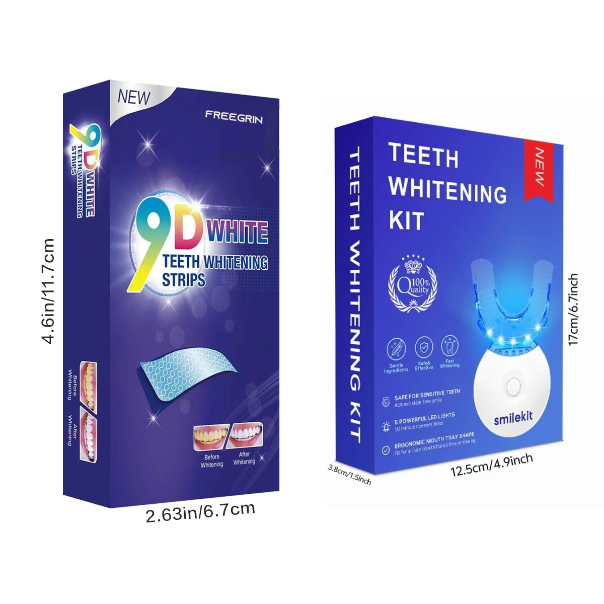 Teeth Whitening Kit - 5X LED L - огляд і ціна Whitening Mouthwash