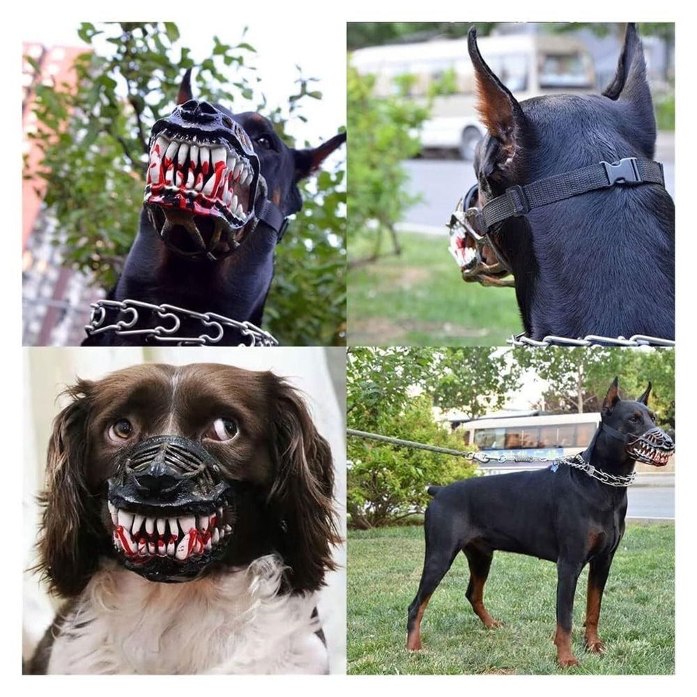 Spooky Latex Scary Dog Muzzle  - огляд і ціна Teeth Whitening Mask