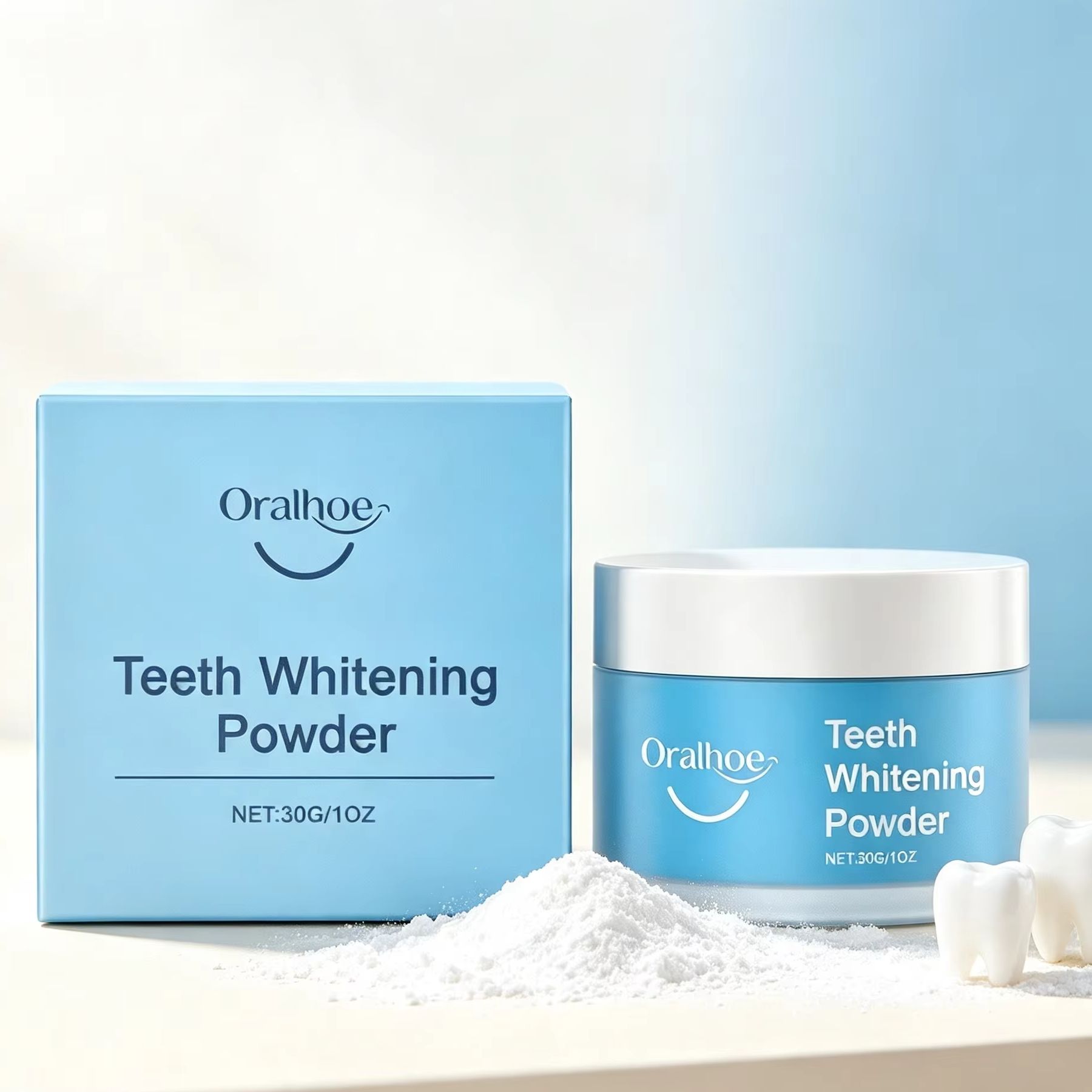 Oralhoe Tooth Powder for Brush - огляд і ціна Teeth Whitening Co