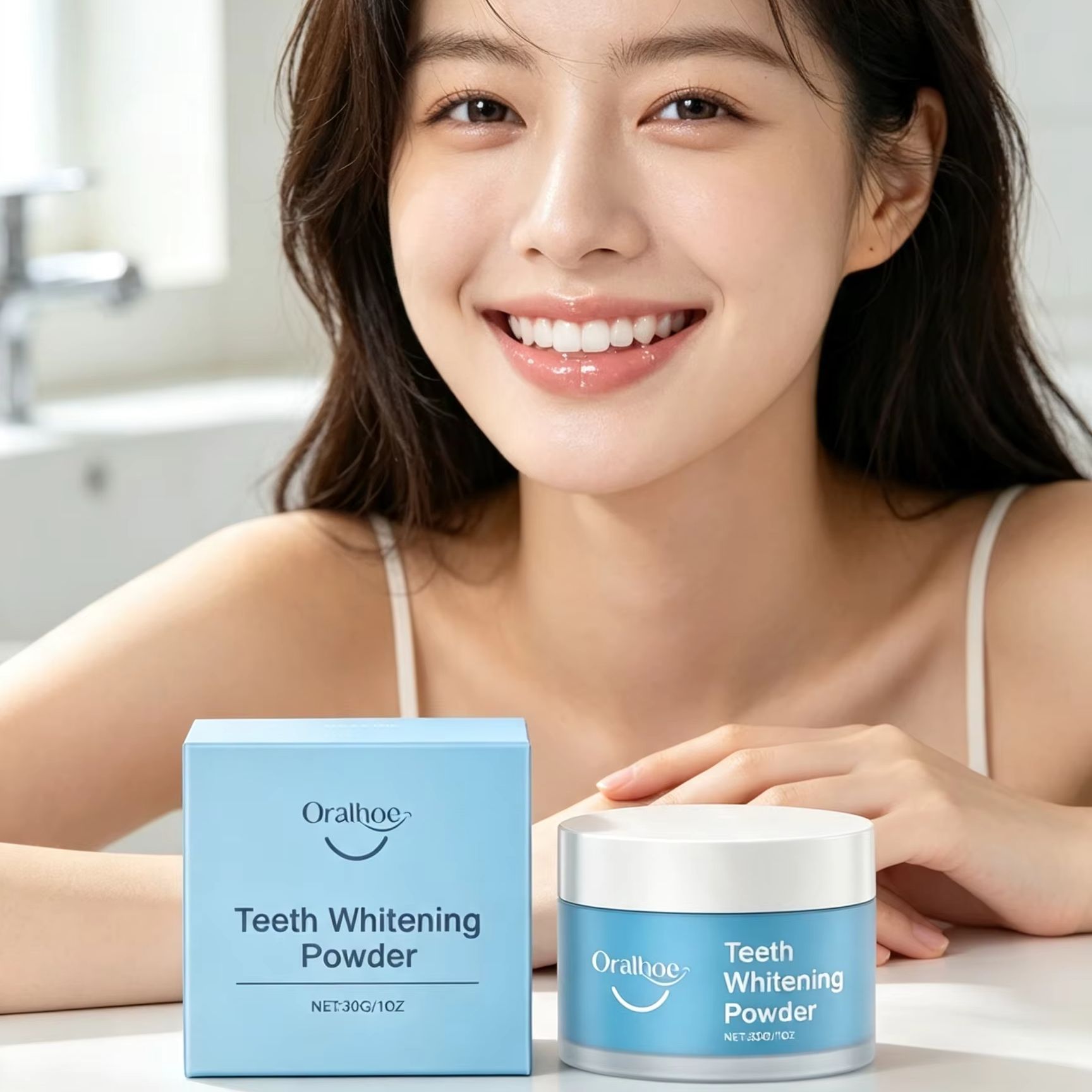 Oralhoe Tooth Powder for Brush - огляд і ціна Teeth Whitening Co