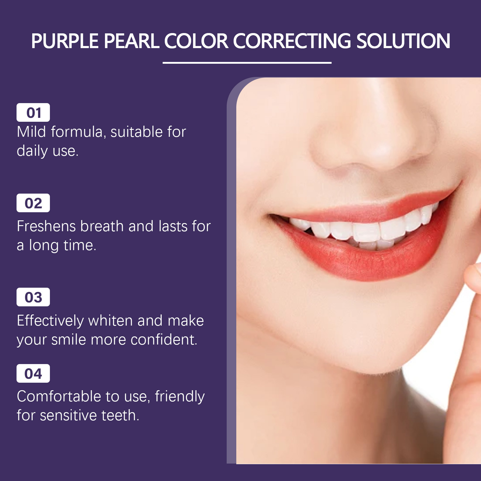 2026 New Purple Teeth Whitenin - огляд і ціна Teeth Whitening Mousse
