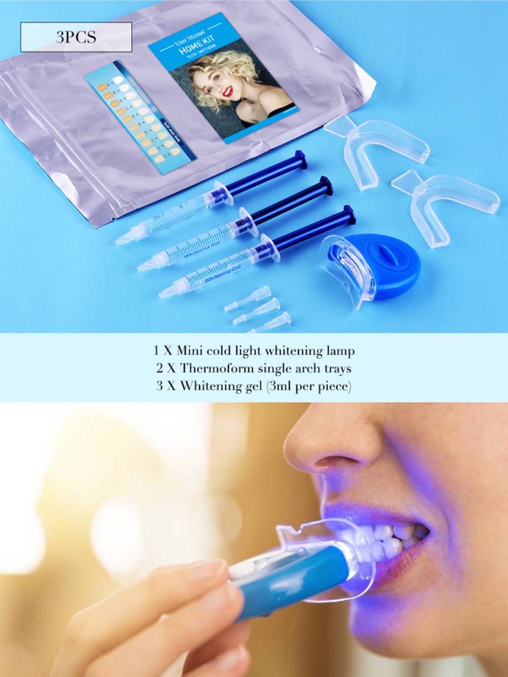 Top Quality Peroxide Teeth Whi - огляд і ціна Teeth Whitening Led Kit