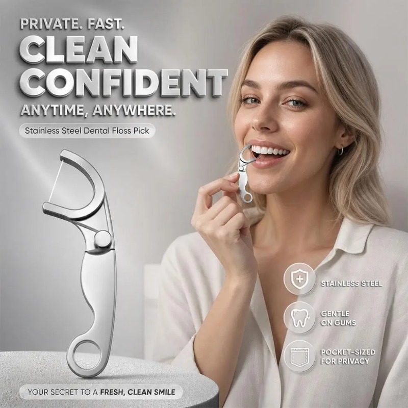 Stainless Steel Reusable Tooth - огляд і ціна Dental Floss Picks