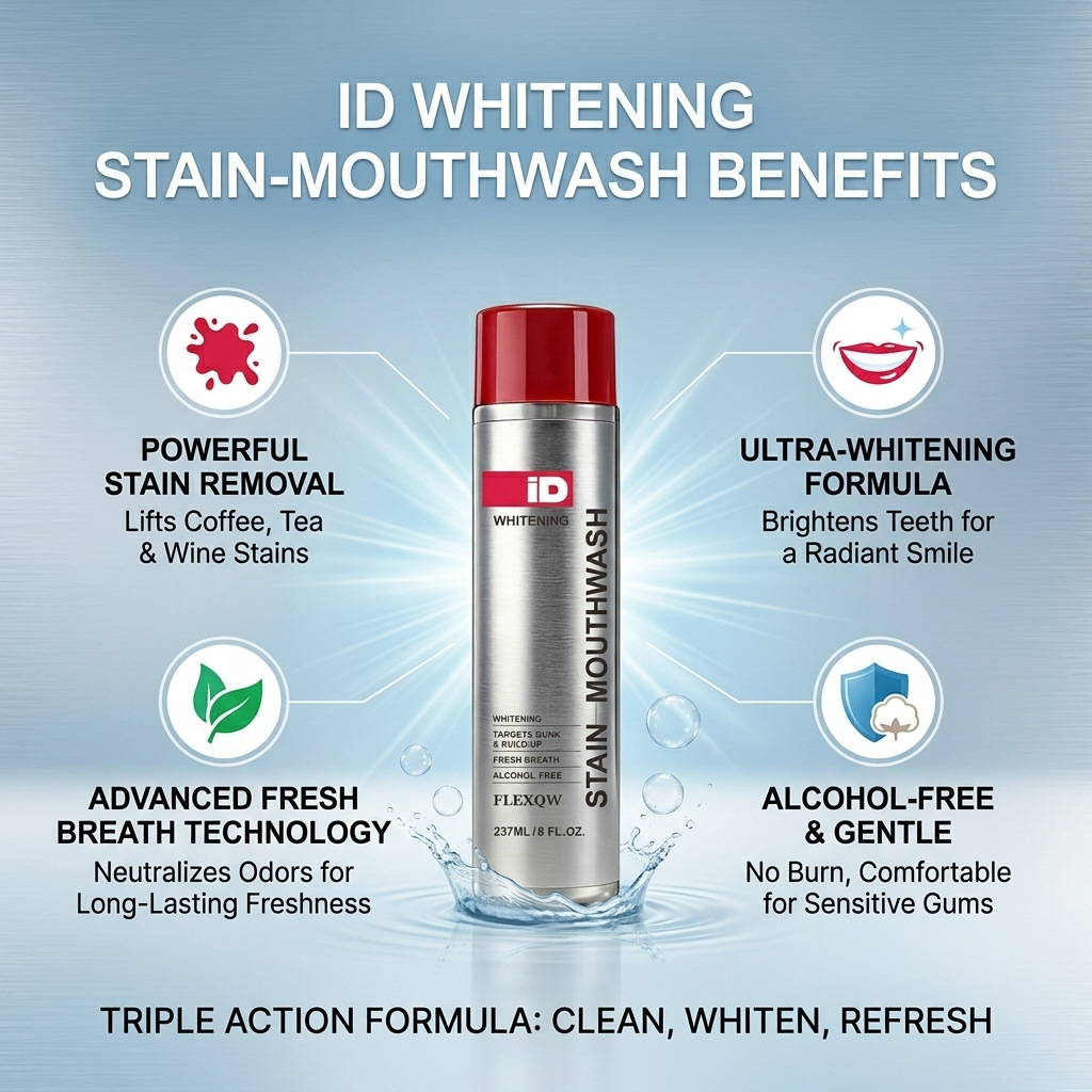 Hismile ID Whitening Stain Mou - огляд і ціна Whitening Mouthwash