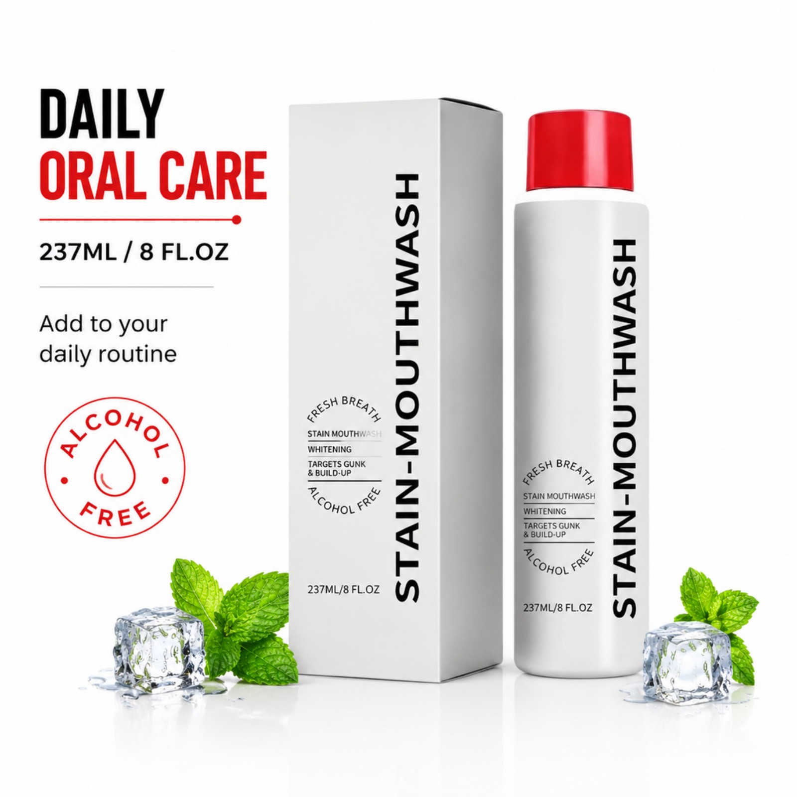Whitening Mouthwash Alcohol Fr - огляд і ціна Whitening Mouthwash