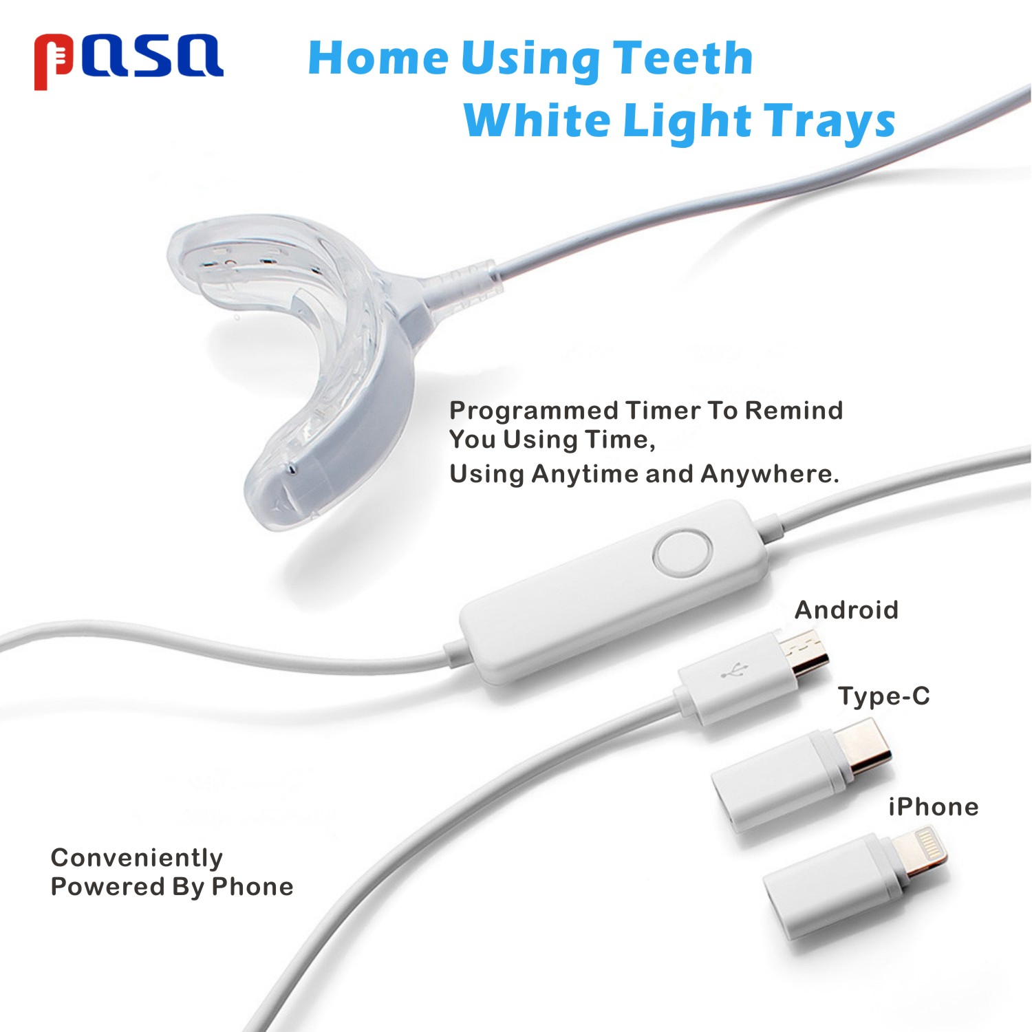 Portable LED Cold Blue Light S - огляд і ціна Teeth Whitening Led Kit