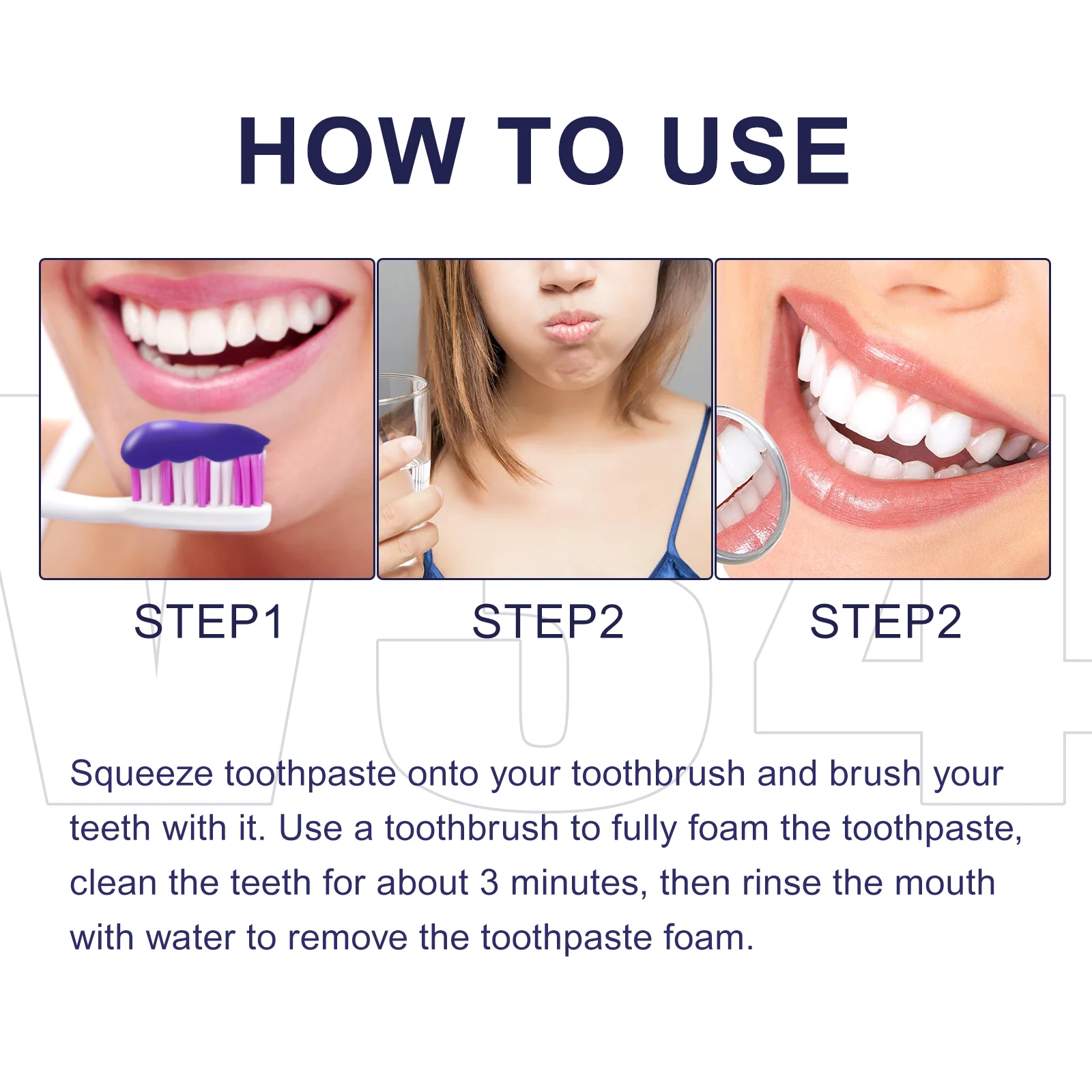50ml  Mousse Toothpaste Teeth  - огляд і ціна Teeth Whitening Mousse