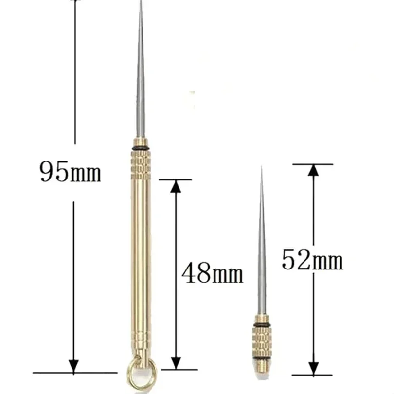 1PC Portable Titanium &Brass T - огляд і ціна Dental Floss Picks