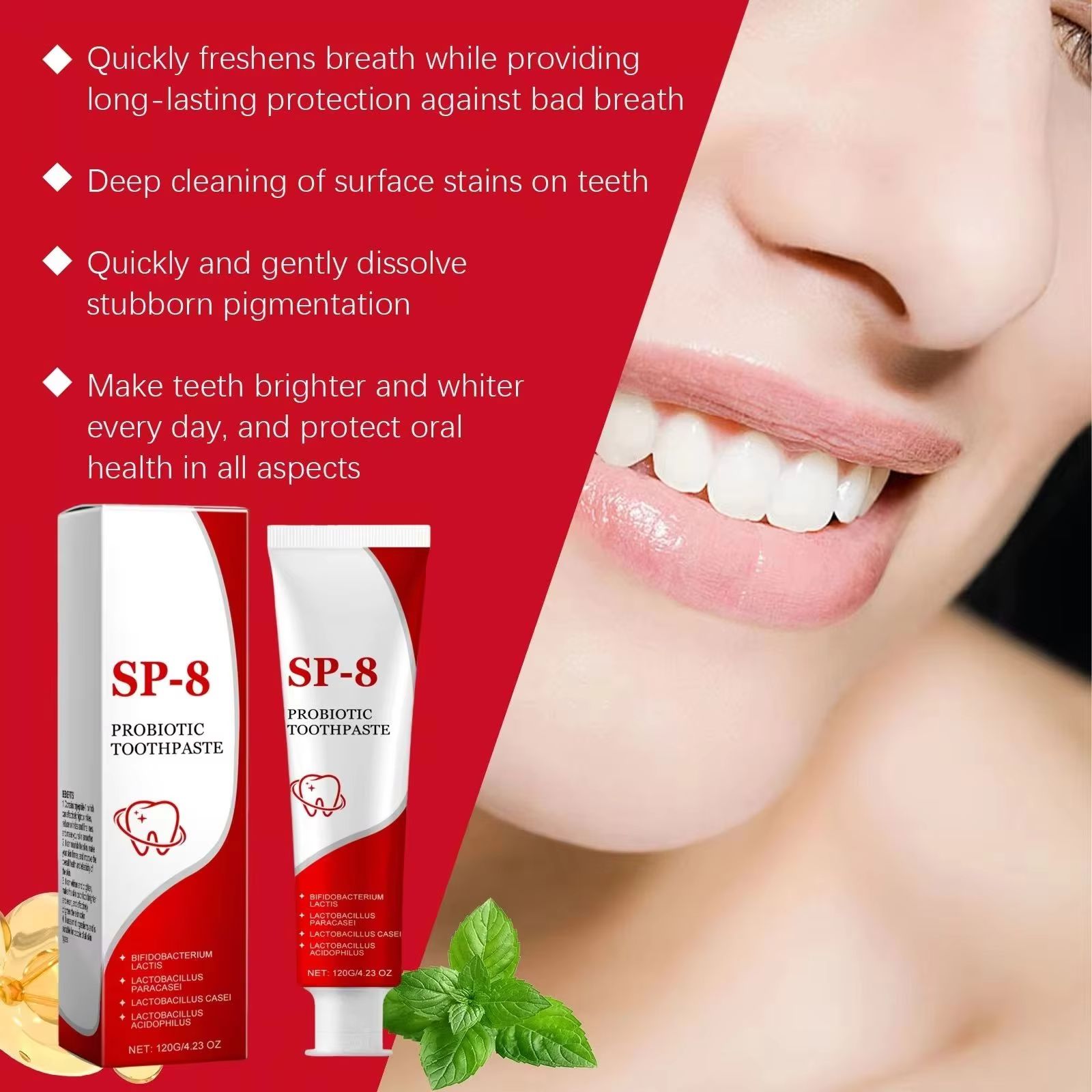 Sp 10 Probiotic Whitening Toot - огляд і ціна Teeth Whitening/Bleaching
