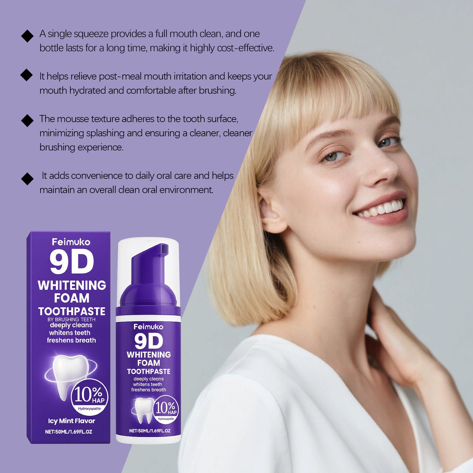 Whitening Teeth Mousse Teeth R - огляд і ціна Teeth Whitening Mousse