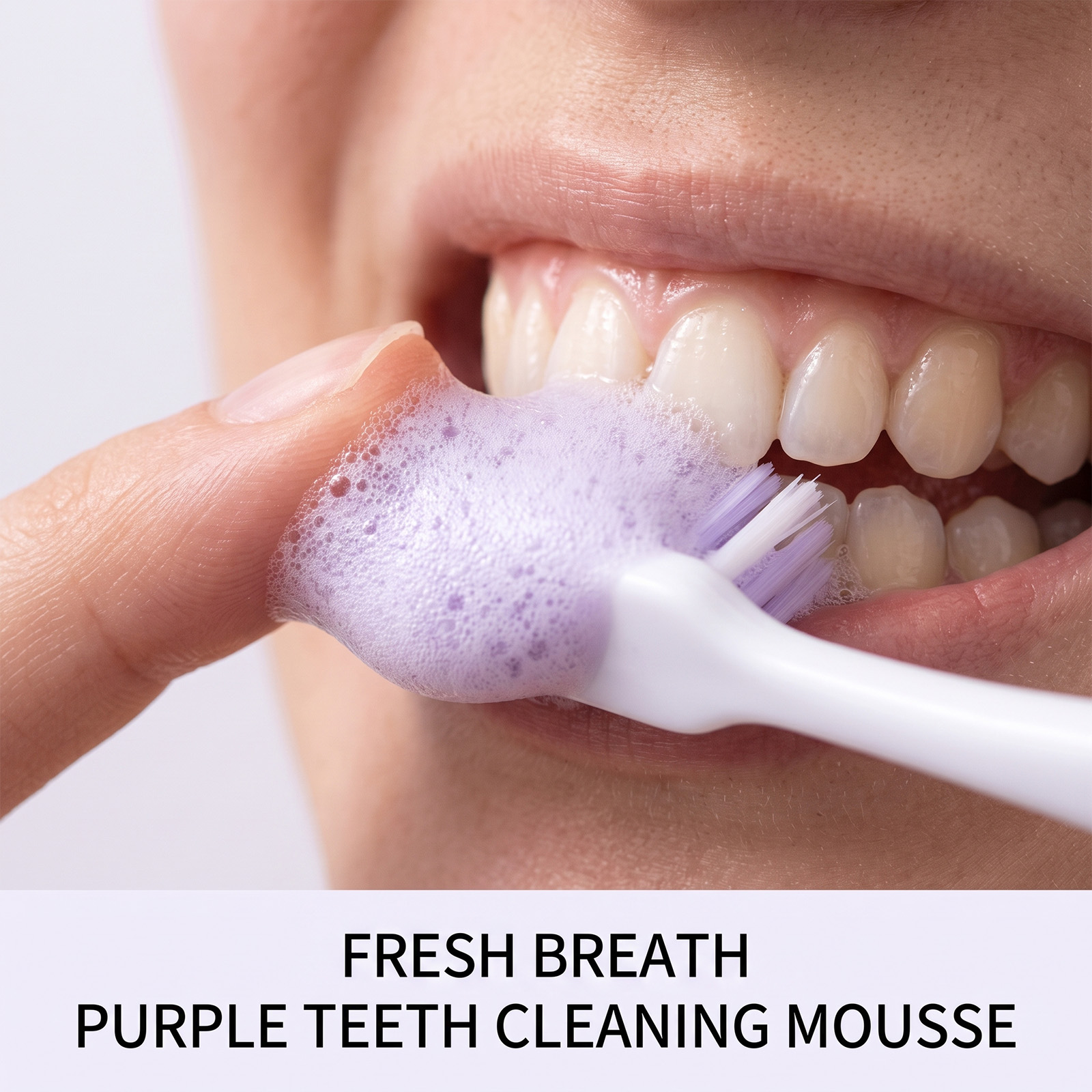 Purple Toothpaste Mousse Foam  - огляд і ціна Teeth Whitening Mousse