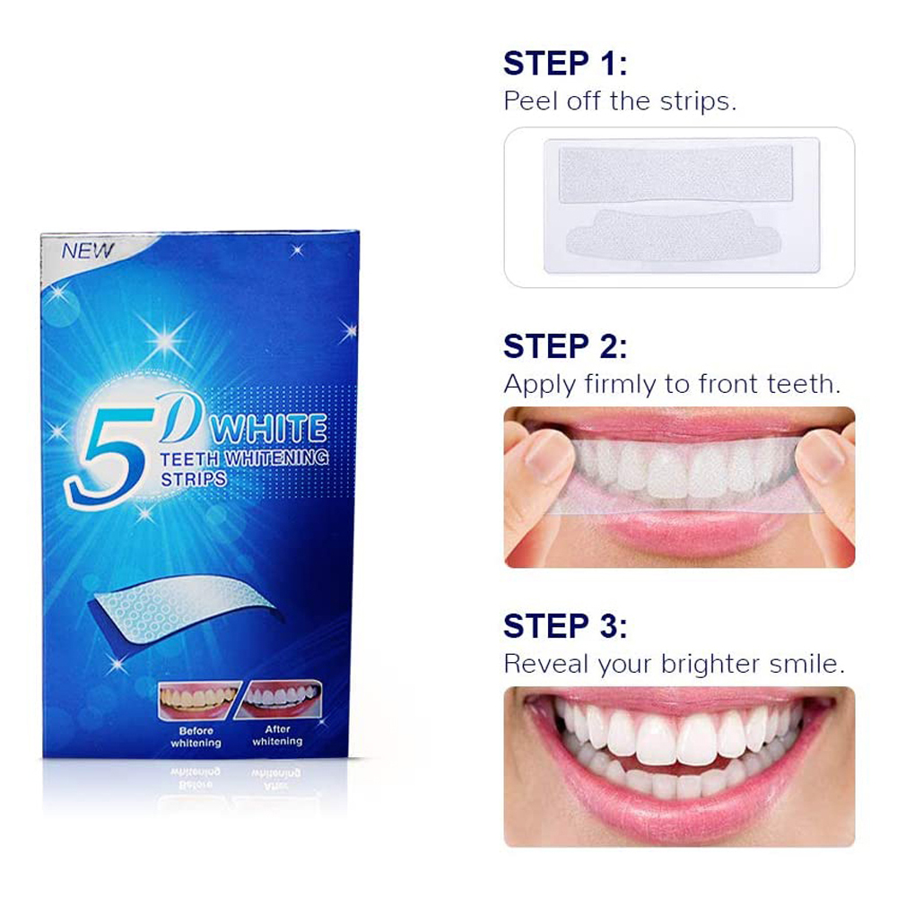 5D White Teeth Whitening Strip - огляд і ціна Whitening Mouthwash